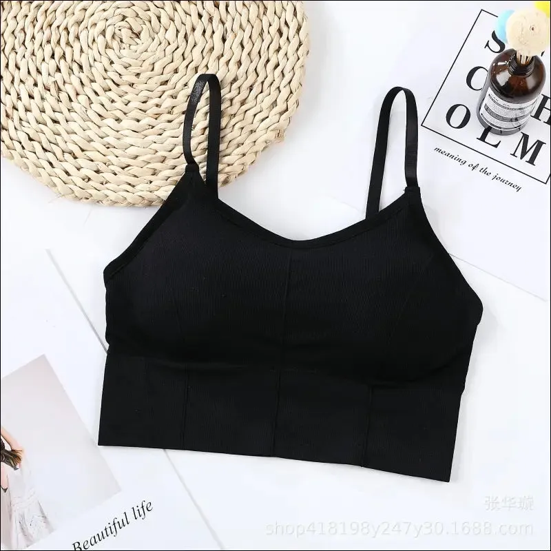 Breathable sports bra anti-sweat fitness top seamless yoga bra shockproof crop top women push up