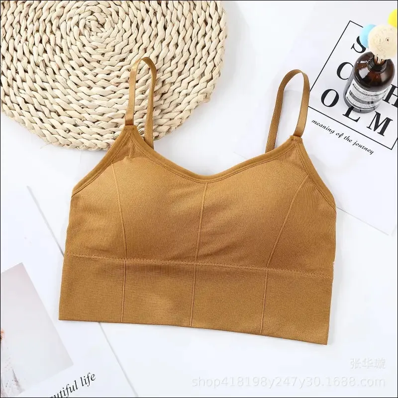 Breathable sports bra anti-sweat fitness top seamless yoga bra shockproof crop top women push up