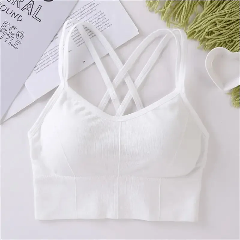 Breathable sports bra anti-sweat fitness top seamless yoga bra shockproof crop top women push up