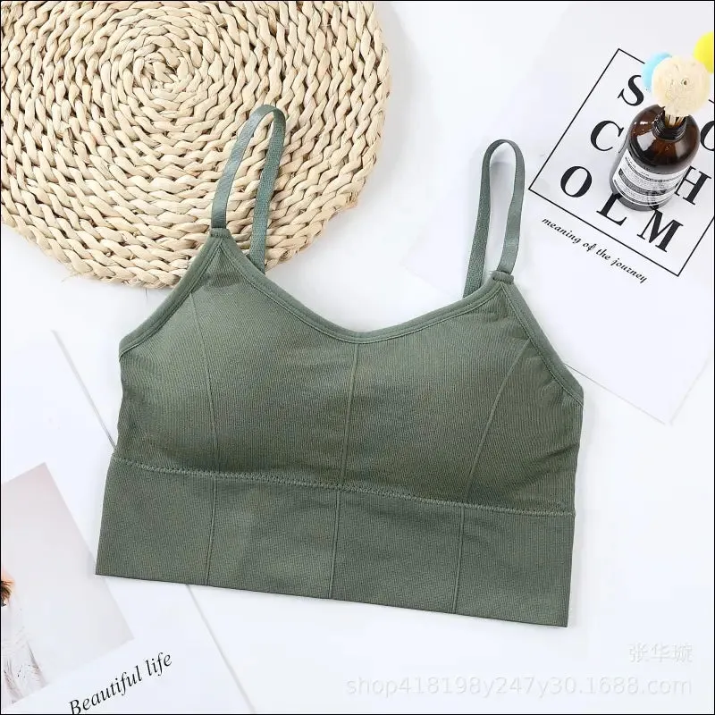 Breathable sports bra anti-sweat fitness top seamless yoga bra shockproof crop top women push up