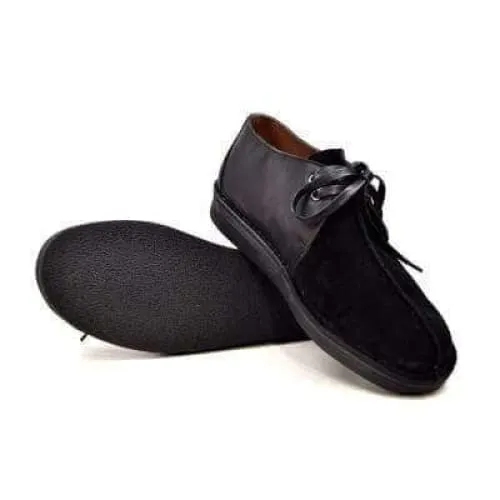 British Walkers Kingston Men's Black Leather and Suede