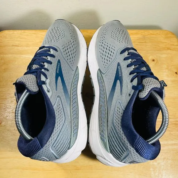 Brooks Beast 20 Mens Size‎ 8.5 W 10 Shoes Gray Blue Athletic Running Sneakers