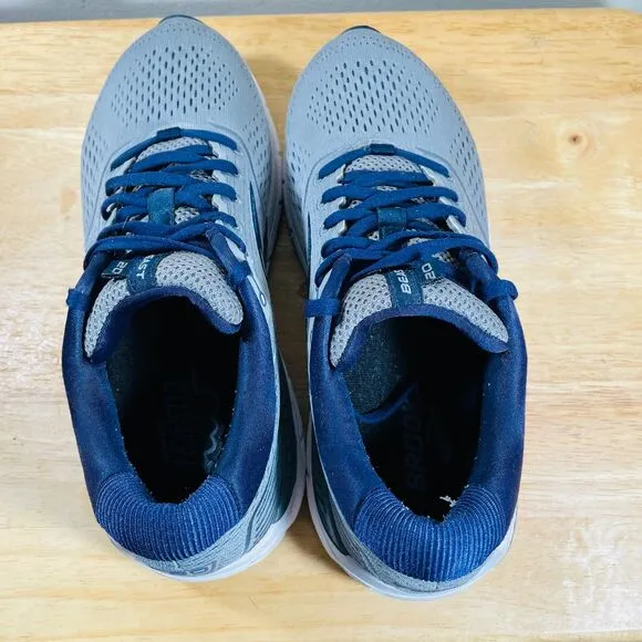 Brooks Beast 20 Mens Size‎ 8.5 W 10 Shoes Gray Blue Athletic Running Sneakers