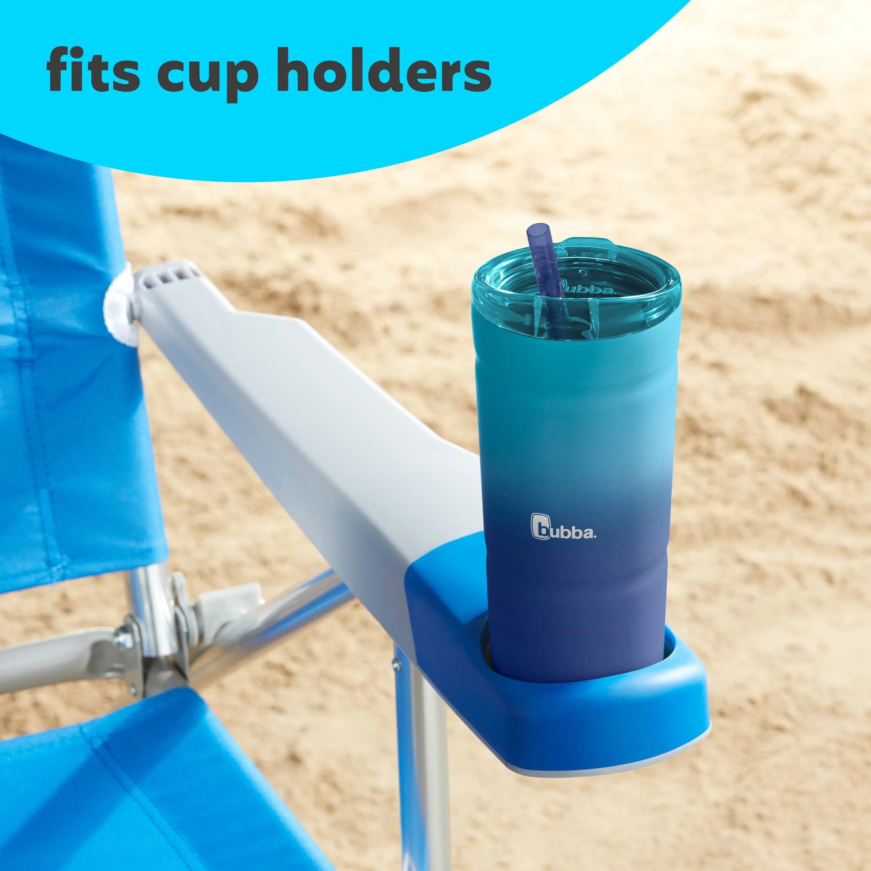 bubba Envy S Insulated Stainless Steel Tumbler with Straw, 24 Oz., Ombre