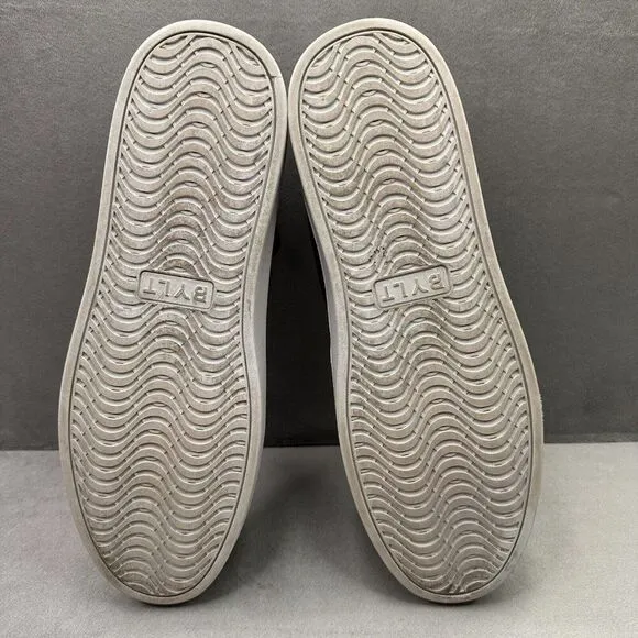 BYLT Lido Knit Mens Size 12 Shoes Black White Sneakers Lace Up Premium Basics