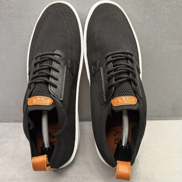 BYLT Lido Knit Mens Size 12 Shoes Black White Sneakers Lace Up Premium Basics