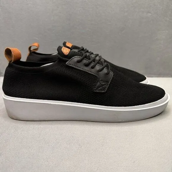 BYLT Lido Knit Mens Size 12 Shoes Black White Sneakers Lace Up Premium Basics