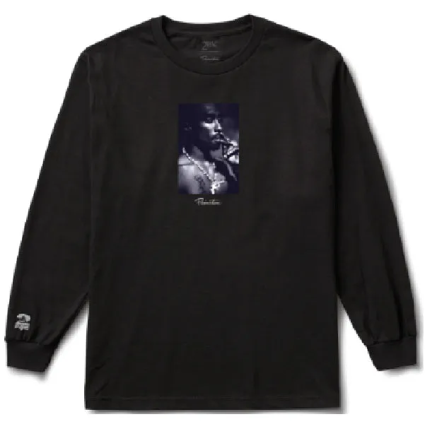 Camiseta Primitive x Tupac Platinum Long Tee Black