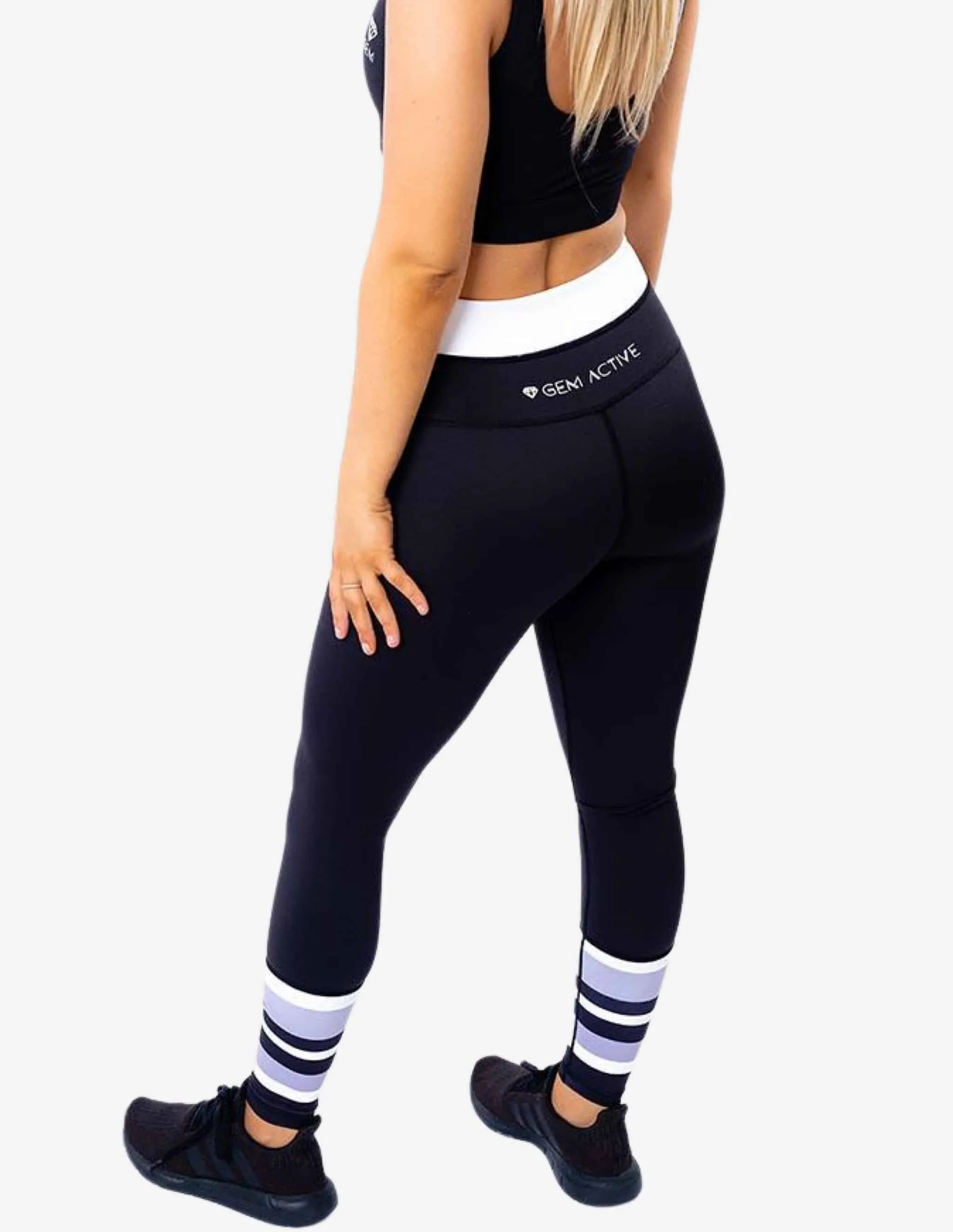 Candy Stripe Full Length Leggings