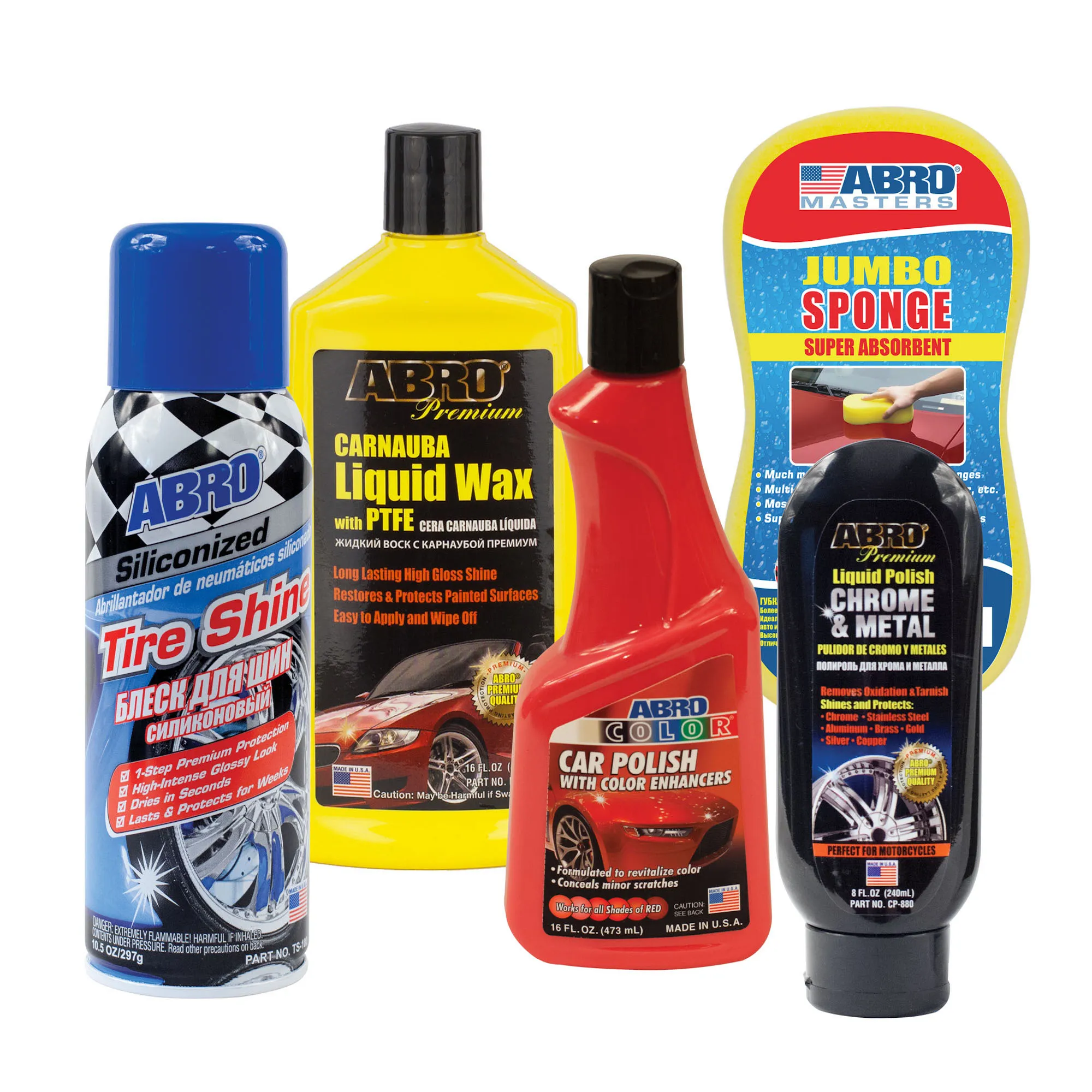 CAR WAX SUPER GOLD CARNAUBA 230g PW-400 ABRO USA