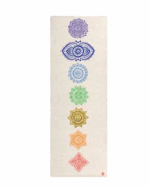 CHAKRA HEMP YOGA MAT Extra Long & Wide