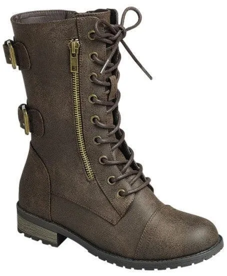 COMBAT BOOT DISTRESSED