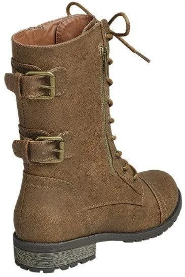 COMBAT BOOT DISTRESSED