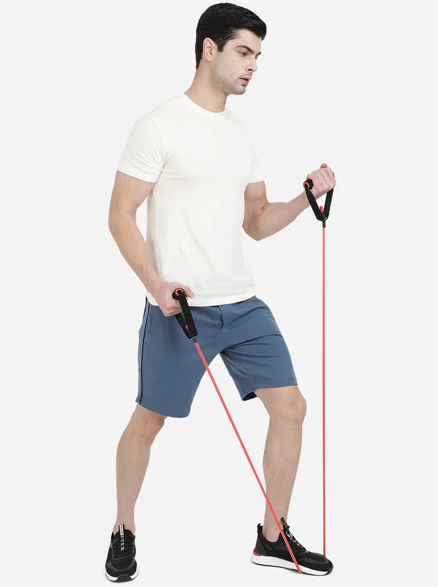 Cornflower Blue Solid Regular Fit Shorts | JadeBlue