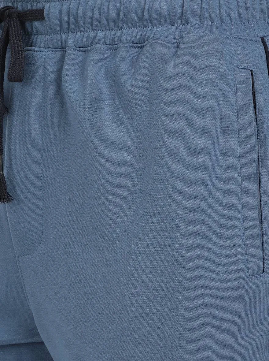 Cornflower Blue Solid Regular Fit Shorts | JadeBlue