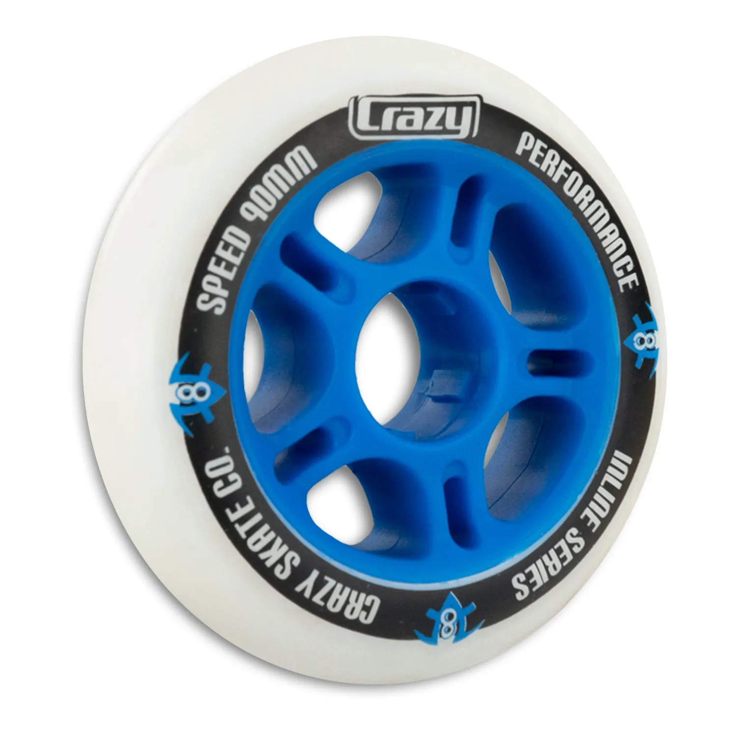 Crazy Inline Wheels 90mm 80a Each