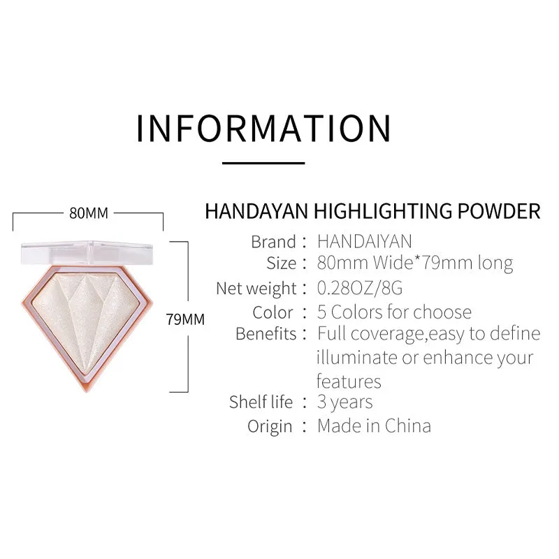 Diamond Highlighter Powder: Radiant, Long-lasting Makeup