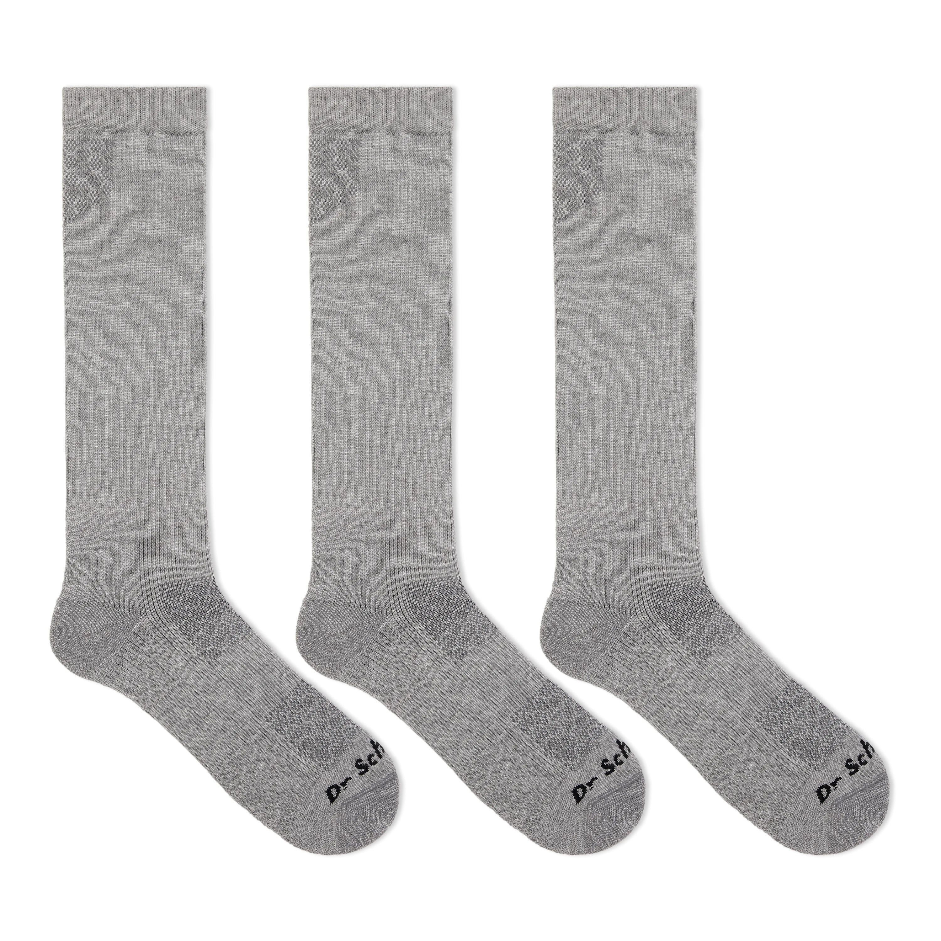 Dr. Scholl's Men's Work Graduated Compression Over The Calf Socks 3 Pair Pack