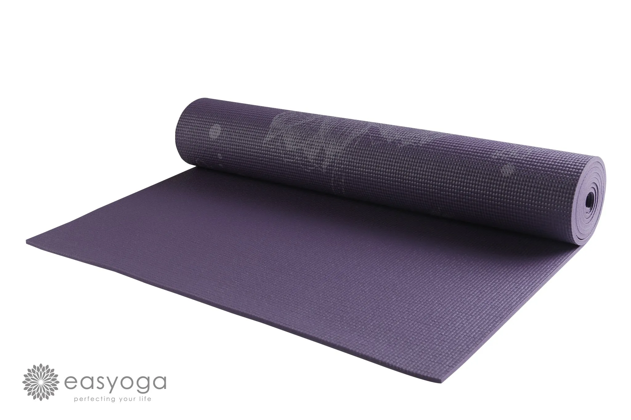 easyoga Premium Oriental Floral Yoga Mat - P0 Taro Purple