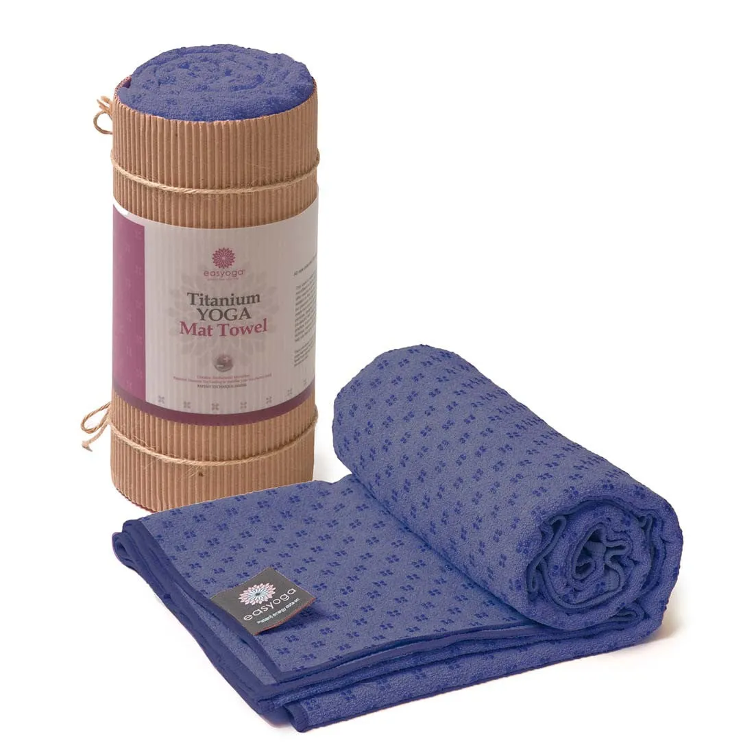 easyoga Titanium Yoga Mat Towel Plus 006 - B8 Blue Gray