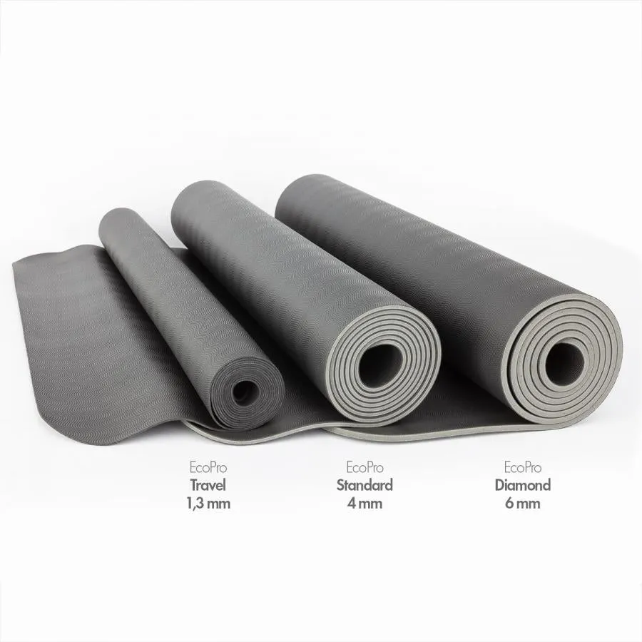 ECOPRO DIAMOND 6MM NATURAL RUBBER YOGA MAT
