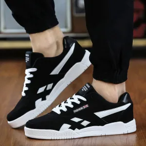 fashion Brand Men Shoes Casual Lace Up Canvas Shoes Men Flats Shoes For Male Trainers Black size38-47