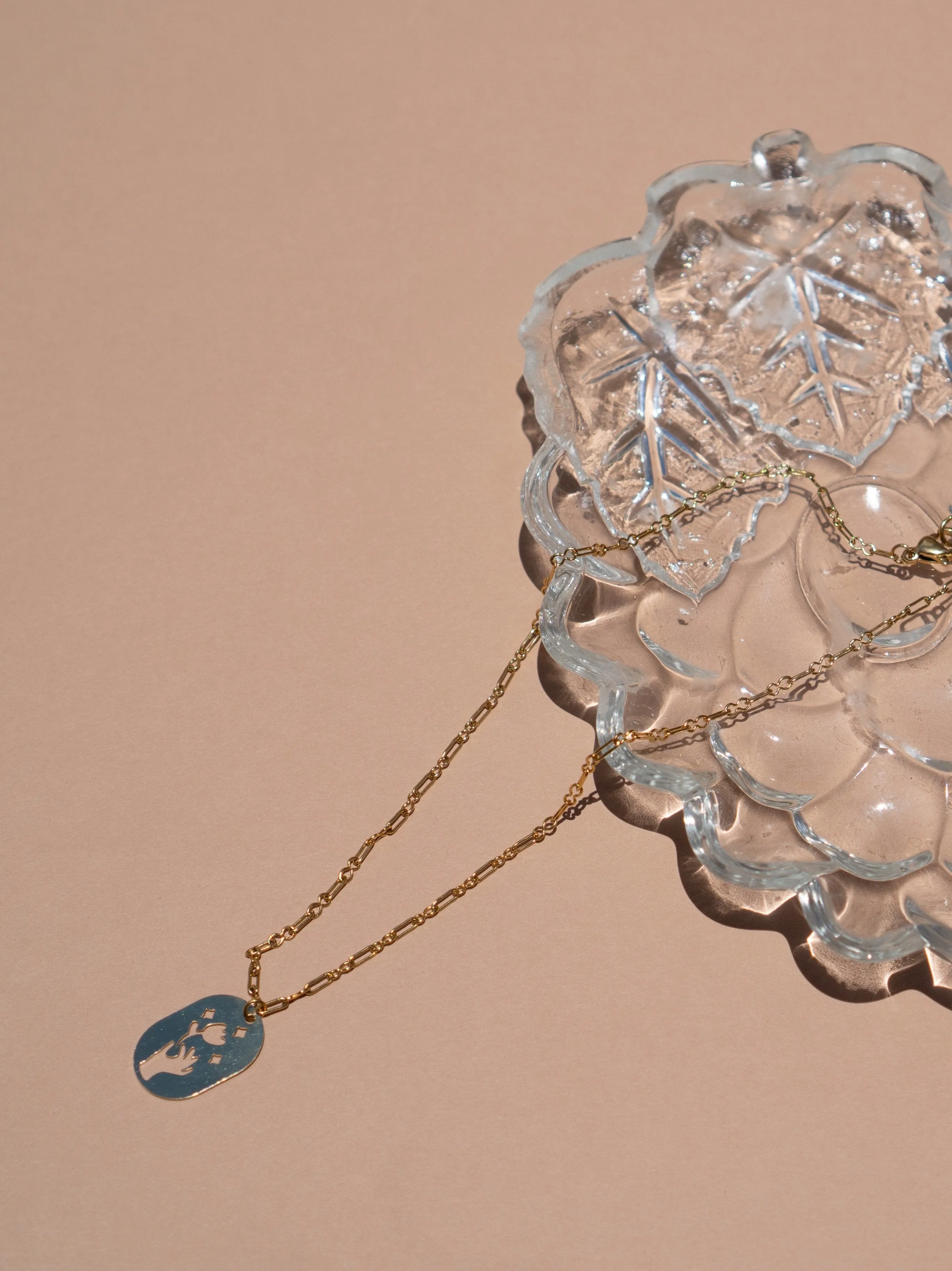 Flora in Stainless Steel Chain