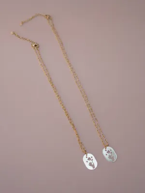Flora in Stainless Steel Chain