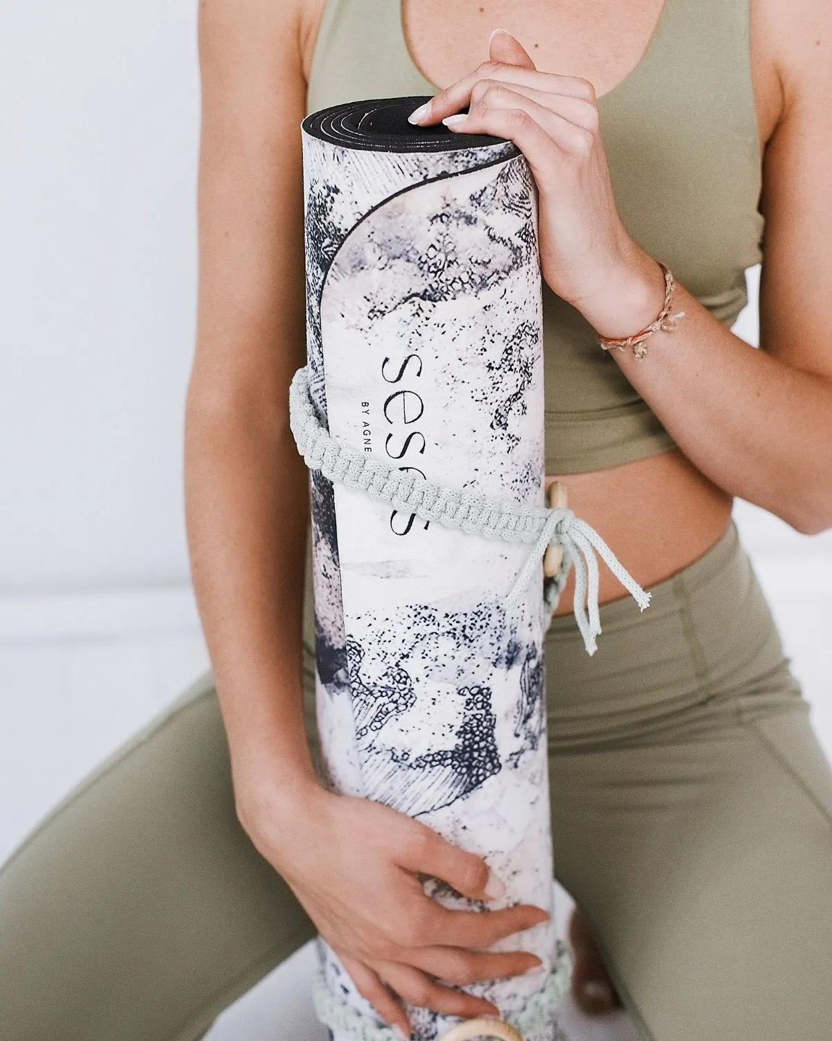 Flow Like Water Natural Rubber Yoga Mat
