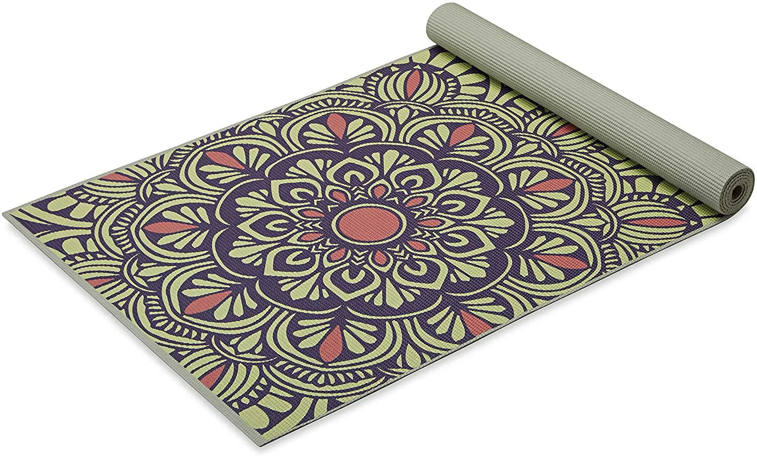 Gaiam Print Yoga Mat, Non Slip Exercise & Fitness Mat for All Types of Yoga, Pilates & Floor Exercises