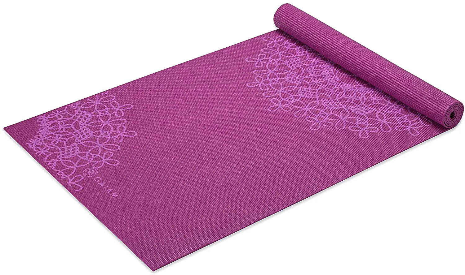 Gaiam Print Yoga Mat, Non Slip Exercise & Fitness Mat for All Types of Yoga, Pilates & Floor Exercises