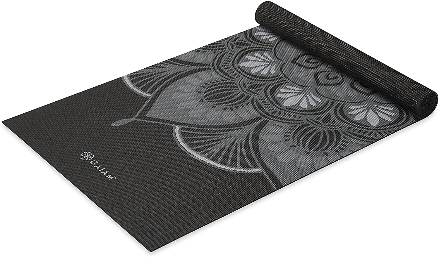 Gaiam Print Yoga Mat, Non Slip Exercise & Fitness Mat for All Types of Yoga, Pilates & Floor Exercises