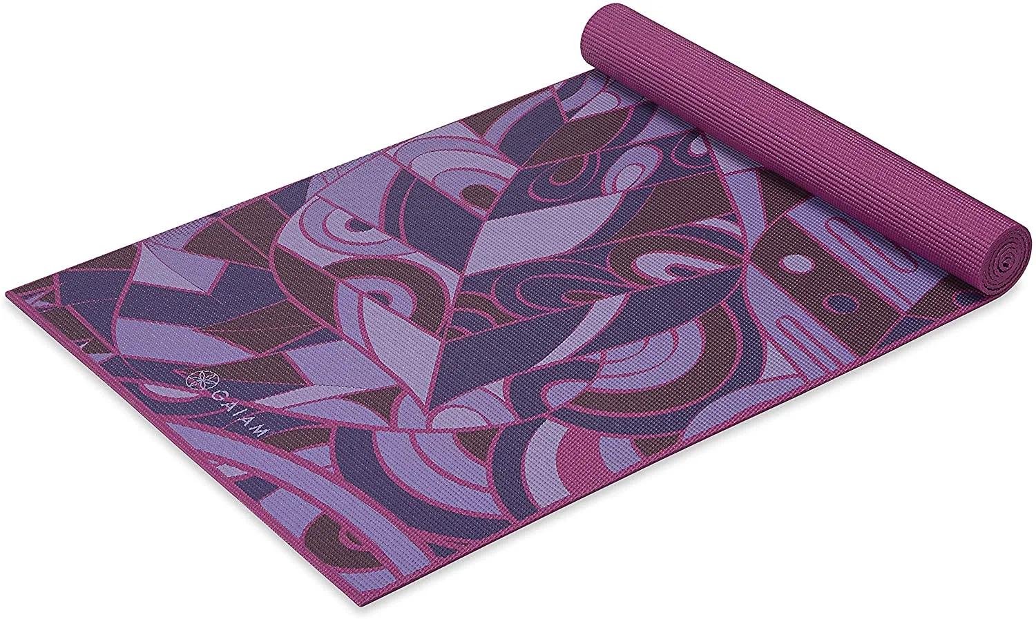 Gaiam Print Yoga Mat, Non Slip Exercise & Fitness Mat for All Types of Yoga, Pilates & Floor Exercises
