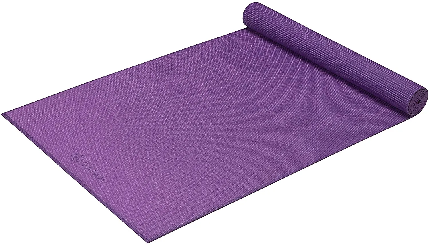 Gaiam Print Yoga Mat, Non Slip Exercise & Fitness Mat for All Types of Yoga, Pilates & Floor Exercises