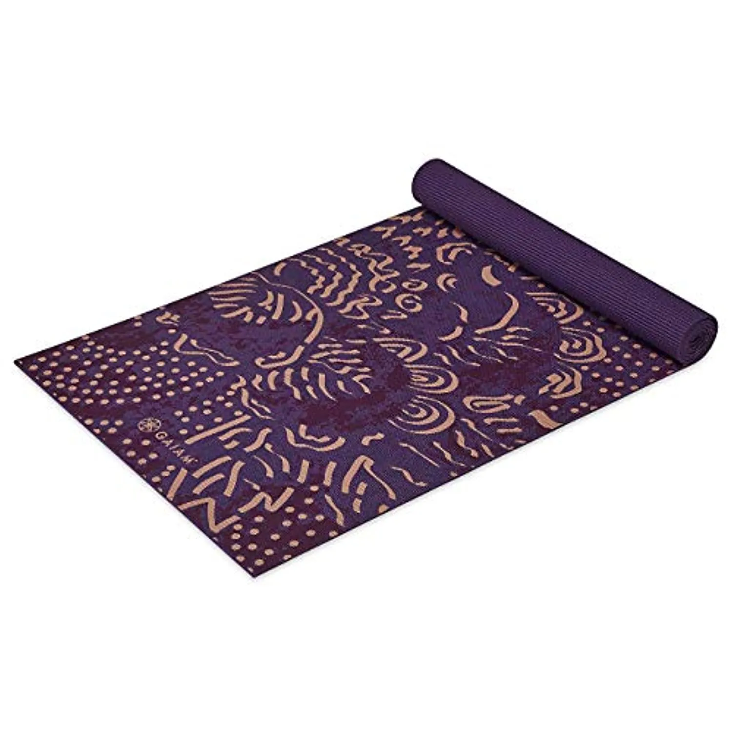 Gaiam Print Yoga Mat, Non Slip Exercise & Fitness Mat for All Types of Yoga, Pilates & Floor Exercises