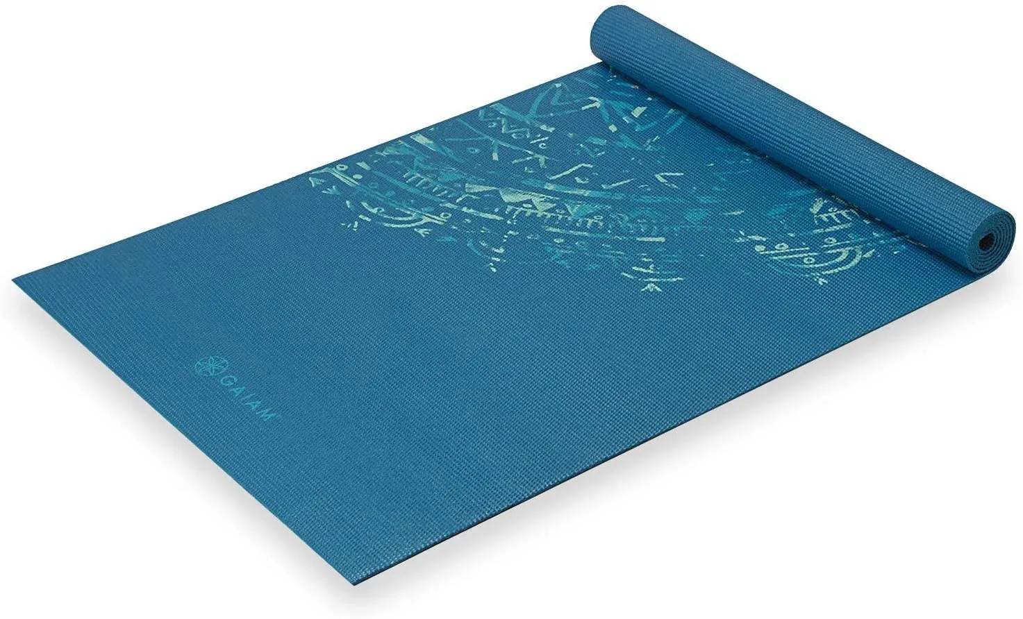 Gaiam Print Yoga Mat, Non Slip Exercise & Fitness Mat for All Types of Yoga, Pilates & Floor Exercises