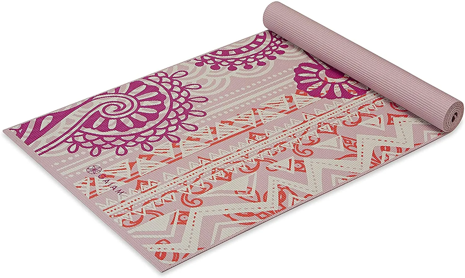 Gaiam Print Yoga Mat, Non Slip Exercise & Fitness Mat for All Types of Yoga, Pilates & Floor Exercises