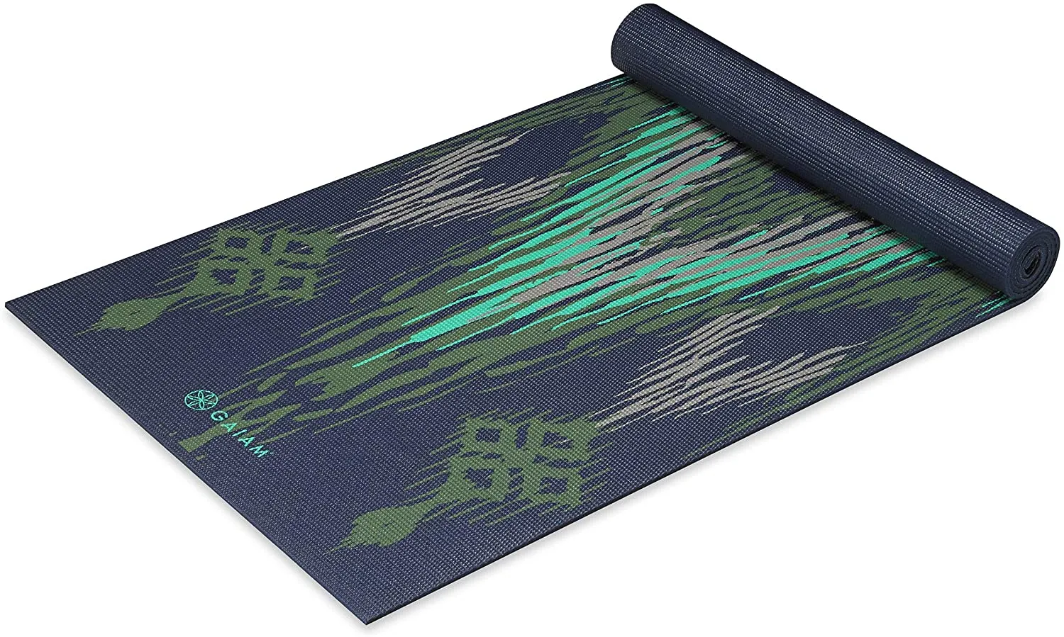 Gaiam Print Yoga Mat, Non Slip Exercise & Fitness Mat for All Types of Yoga, Pilates & Floor Exercises