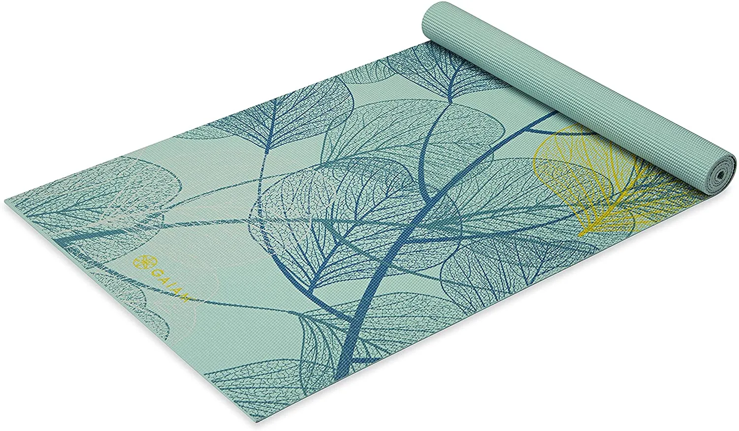 Gaiam Print Yoga Mat, Non Slip Exercise & Fitness Mat for All Types of Yoga, Pilates & Floor Exercises