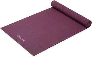 Gaiam Solid Color Yoga Mat, Non Slip Exercise & Fitness Mat for All Types of Yoga, Pilates & Floor Exercises
