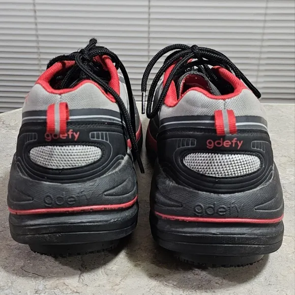 Gdefy Gravity Defyer Ion Grey Red Walking Shoes Men's Size 13