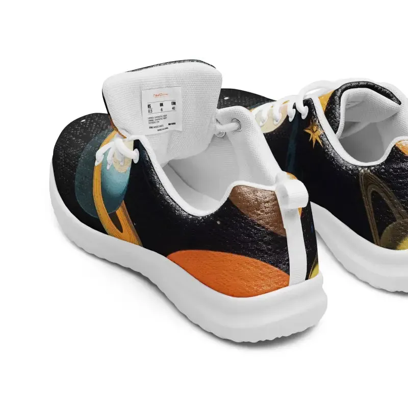 Get Fit in Athletic Shoes with Abstract Pattern