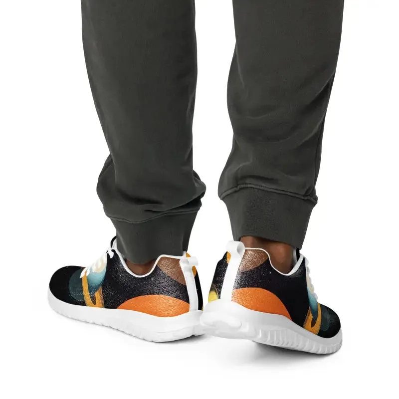 Get Fit in Athletic Shoes with Abstract Pattern