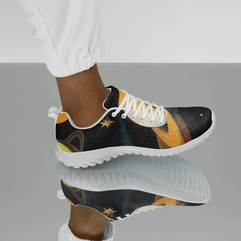 Get Fit in Athletic Shoes with Abstract Pattern