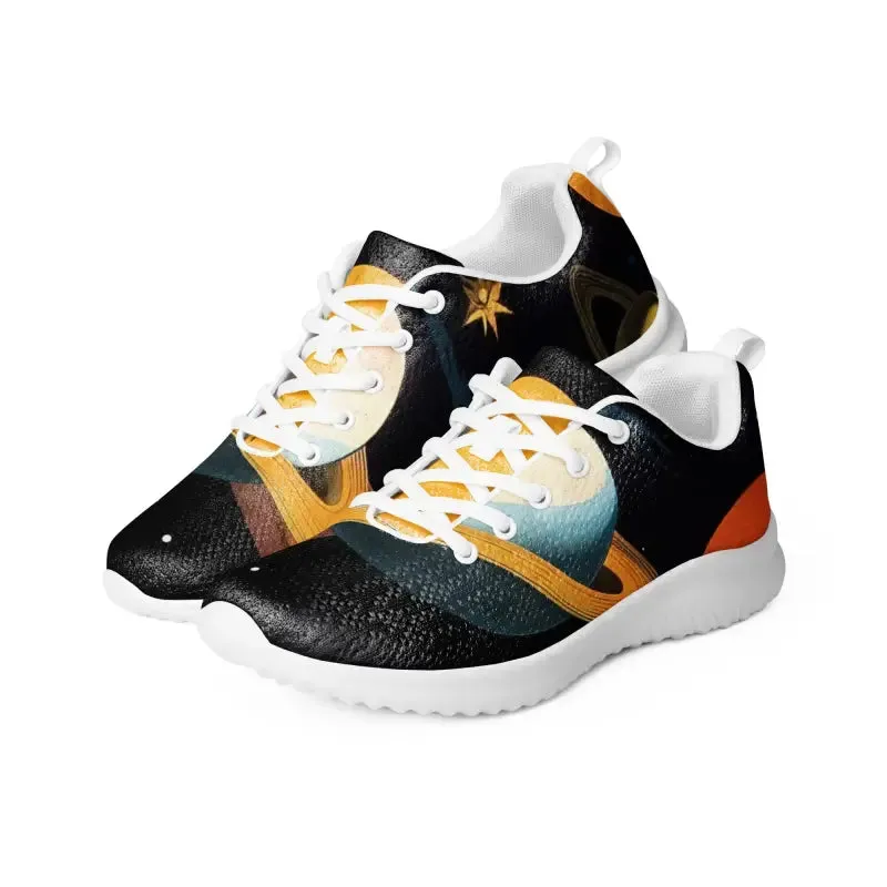 Get Fit in Athletic Shoes with Abstract Pattern