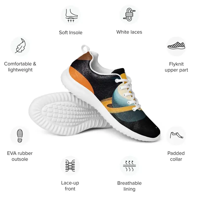 Get Fit in Athletic Shoes with Abstract Pattern