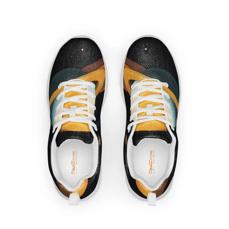 Get Fit in Athletic Shoes with Abstract Pattern