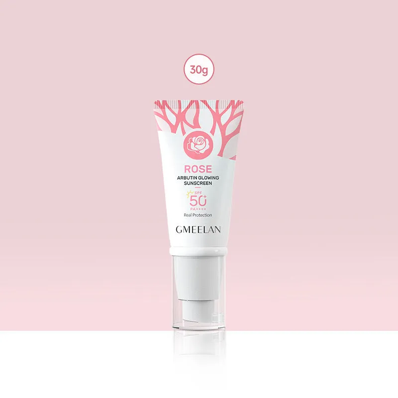 GMEELAN Rose Arbutin Brightening Sunscreen SPF50  PA     Long-lasting Protection 30g