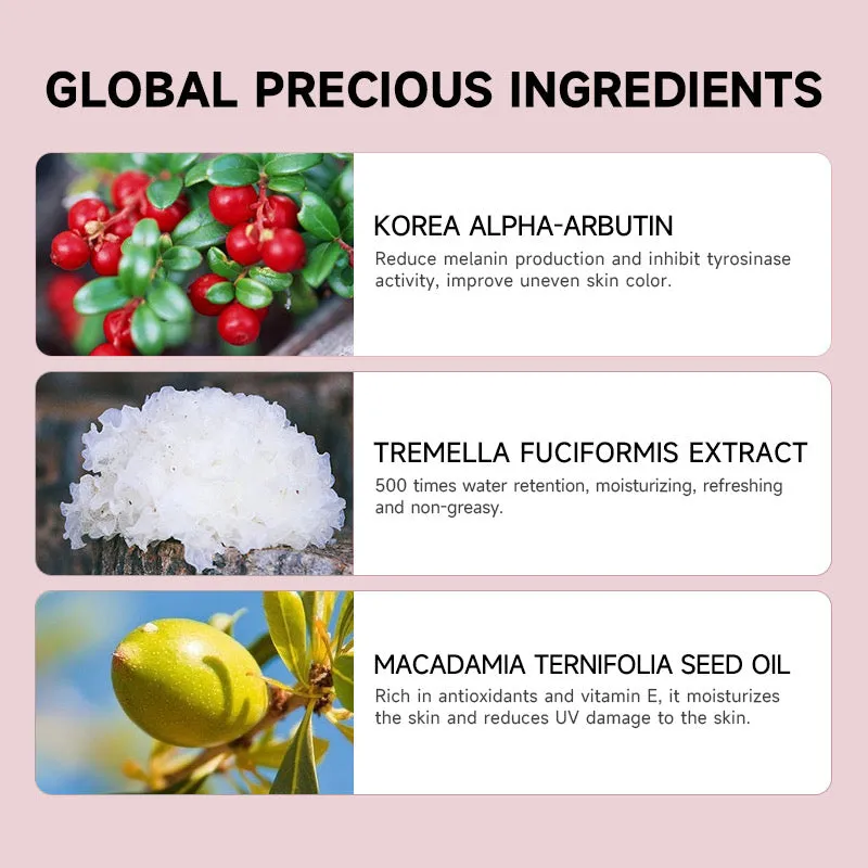 GMEELAN Rose Arbutin Brightening Sunscreen SPF50  PA     Long-lasting Protection 30g
