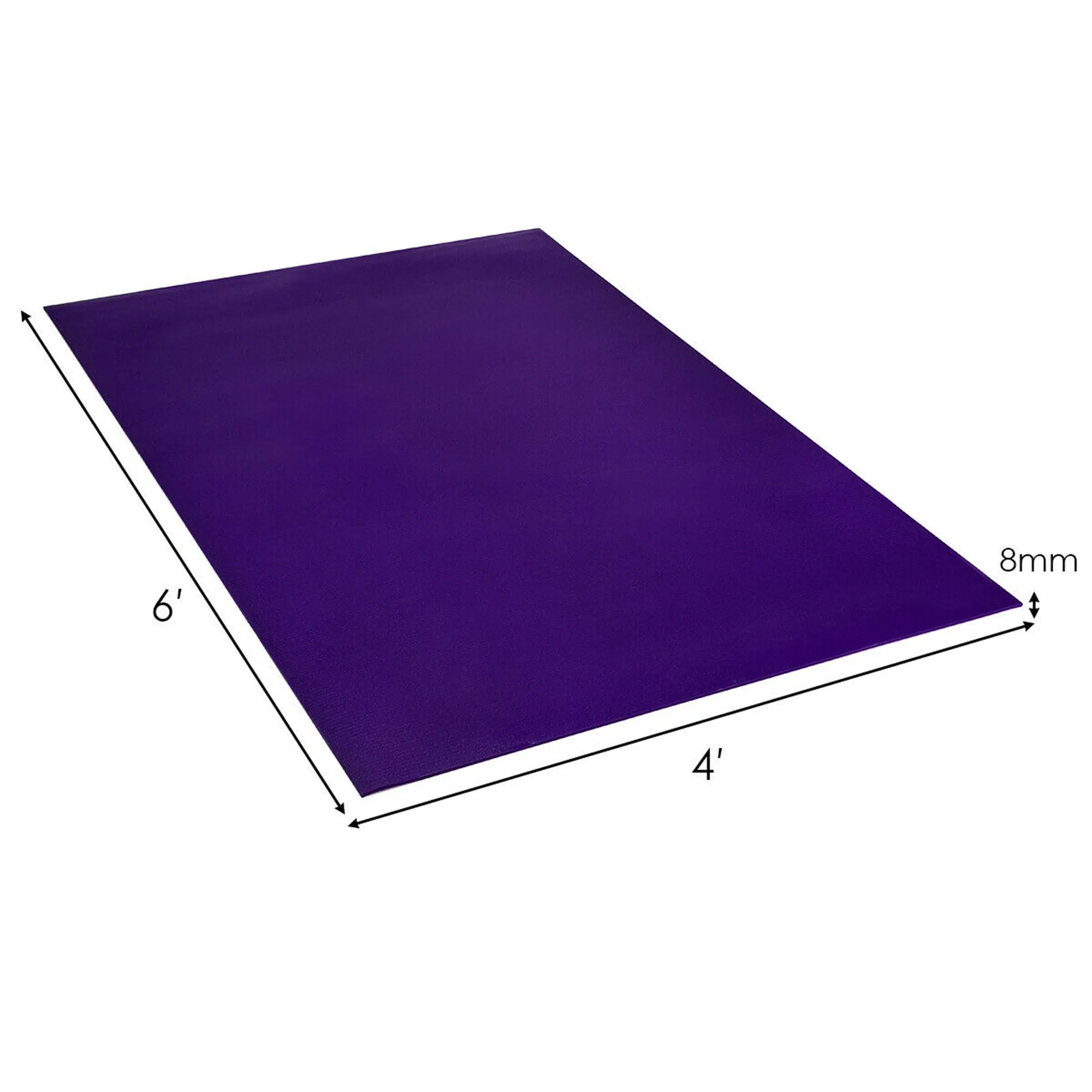 Gymax Large Yoga Mat 6' x 4' x 8 mm Thick Workout Mats